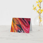 Carte Oil Paint (Fleur jaune)