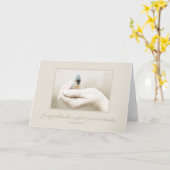 Carte Oiseau à disposition (Fleur jaune)