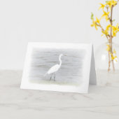 Carte Oiseau aquatique (Fleur jaune)