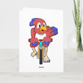 Carte Oiseau avec bicyclette (Dos)