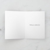Carte Oiseau bleu avec longue queue (Intérieur)
