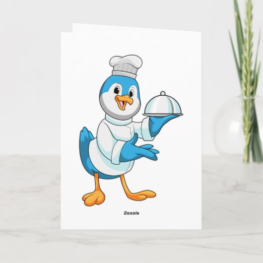 Carte Oiseau comme cuire avec Platter (Dos)