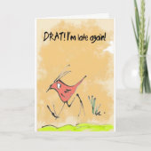 Carte Oiseau d'anniversaire (Devant)