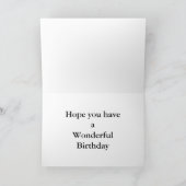 Carte Oiseau d'anniversaire (Intérieur)