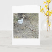 Carte Oiseau Dans La Brosse (Fleur jaune)