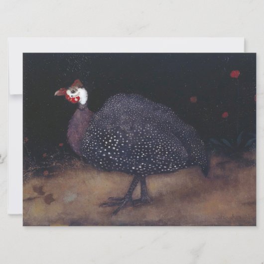 Carte Oiseau de Guineafowl moucheté (par Jan Mankes) (Devant)