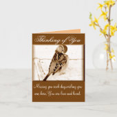 Carte Oiseau de l'amour_ (Fleur jaune)