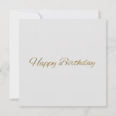 Carte Oiseau de mer avec des fleurs Joyeux anniversaire (Dos)