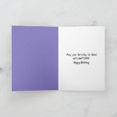 Carte Oiseau de mer dans une fleur d'iris (Intérieur)