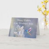 Carte Oiseau de mer Jardin Fleur Anniversaire Femme spéc (Fleur jaune)