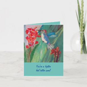 Carte Oiseau de mer Nourrir au nectar