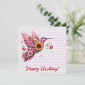 Carte Oiseau de mer volant Joyeux anniversaire (Debout devant)