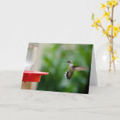 Carte Oiseau de ronflement (Fleur jaune)