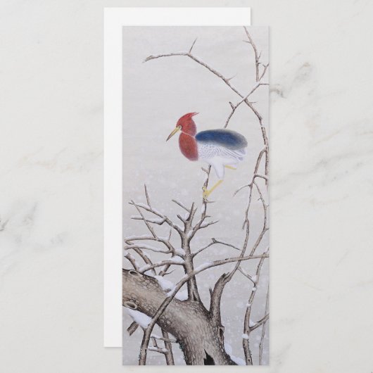 Carte Oiseau d'hiver (Devant / Derrière)