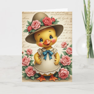 Carte Oiseau Doux Et Roses