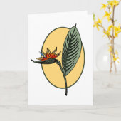 Carte Oiseau du paradis (Fleur jaune)