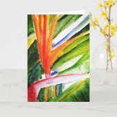 Carte Oiseau du paradis (Fleur jaune)