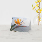 Carte Oiseau du Paradis au paradis (Fleur jaune)
