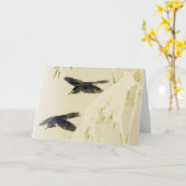 Carte Oiseau en scène de neige, Watanabe Seitei (Fleur jaune)