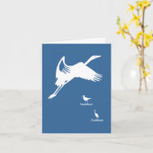 Carte - Oiseau en vol (Fleur jaune)