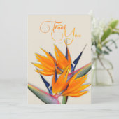 Carte Oiseau hawaïen du paradis Fleurs Merci (Debout devant)