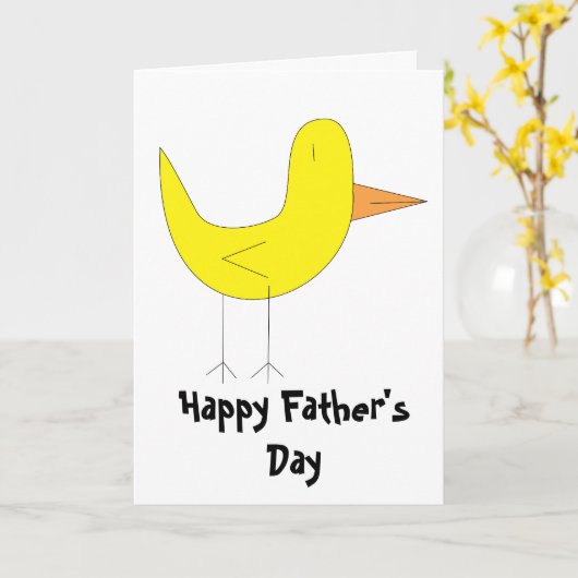 Carte Oiseau jaune (Fleur jaune)