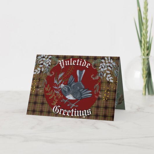Carte Oiseau Junco de Yuletide (Devant)