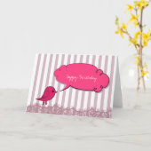 Carte Oiseau M'A Dit (Fleur jaune)