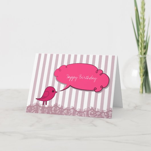 Carte Oiseau M'A Dit (Devant)