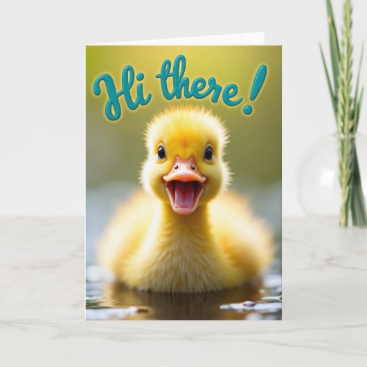 Carte Oiseau Minuscule Salut (Devant)