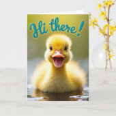Carte Oiseau Minuscule Salut (Fleur jaune)