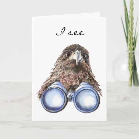 Carte Oiseau Oiseau Anniversaire Humour animal (Devant)