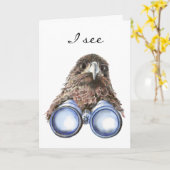 Carte Oiseau Oiseau Anniversaire Humour animal (Fleur jaune)