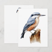 Carte Oiseau plat (Devant / Derrière)