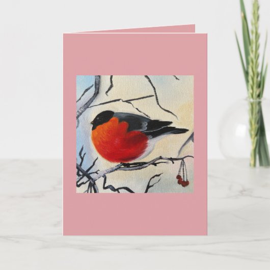 Carte Oiseau rouge (Devant)