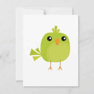 Carte Oiseau vert