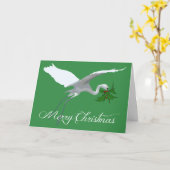 Carte Oiseaux - Aigrette (Fleur jaune)