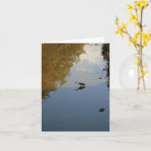 Carte Oiseaux aquatiques dans le parc Pollok, Glasgow (Fleur jaune)