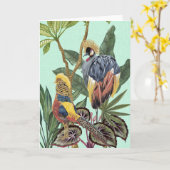 Carte Oiseaux au Paradis - Grands Oiseaux (Fleur jaune)