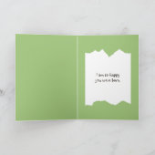 Carte Oiseaux chanteurs d'anniversaire sur un poteau de  (Intérieur)