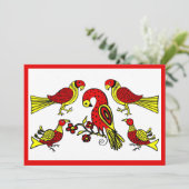 Carte oiseaux d'art populaire allemand de Pennsylvanie m (Debout devant)