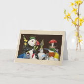 Carte Oiseaux de fête avec toucan (Fleur jaune)