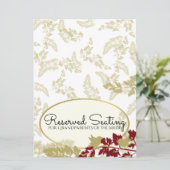 Carte Oiseaux de la forêt rustique Or Réservé (Debout devant)