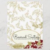 Carte Oiseaux de la forêt rustique Or Réservé (Devant / Derrière)