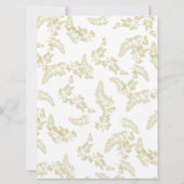 Carte Oiseaux de la forêt rustique Or Réservé (Dos)