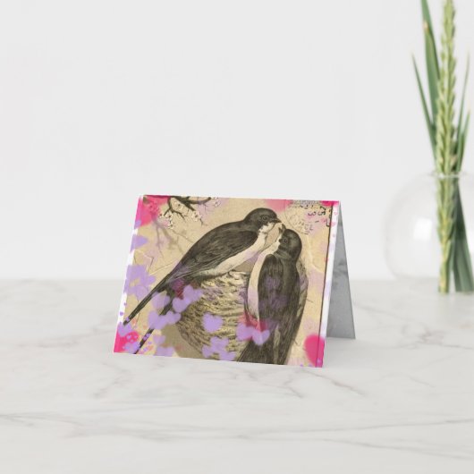 Carte Oiseaux de l'amour (Devant)