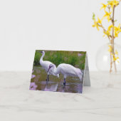 Carte Oiseaux de l'amour (Fleur jaune)
