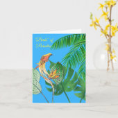 Carte Oiseaux de Paradis (Fleur jaune)