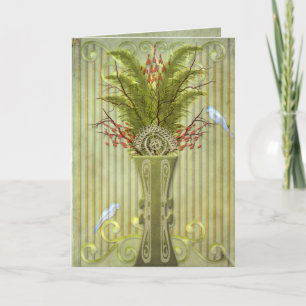 Carte Oiseaux de plumes (carte blanche)