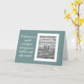 Carte Oiseaux de rivage, verset des écritures de Timothy (Fleur jaune)